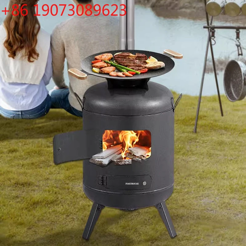 

Movable Outdoor Chimeneas For Rural Household Fire Wood Heater Outdoor Heating