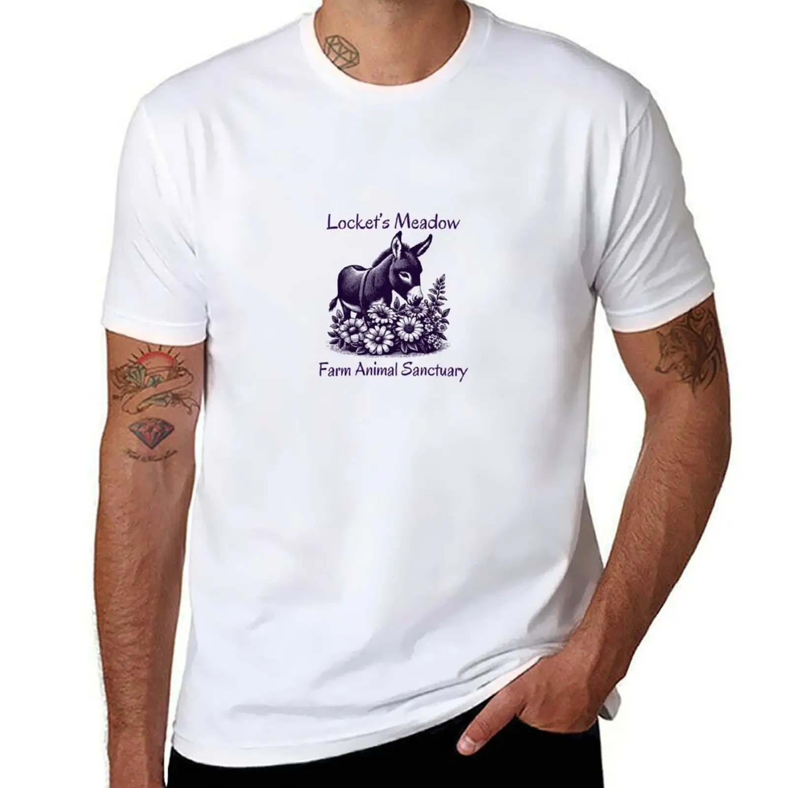 

Футболка Locket's Meadow Farm Animal Sanctuary, мужская футболка, летние мужские футболки, мужская футболка
