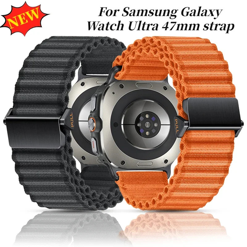 Trail Original Nylon-Armband für Samsung Galaxy Watch Ultra 2025 47mm Offroad Geflochtenes Armband Galaxy Watch Ultra 47mm