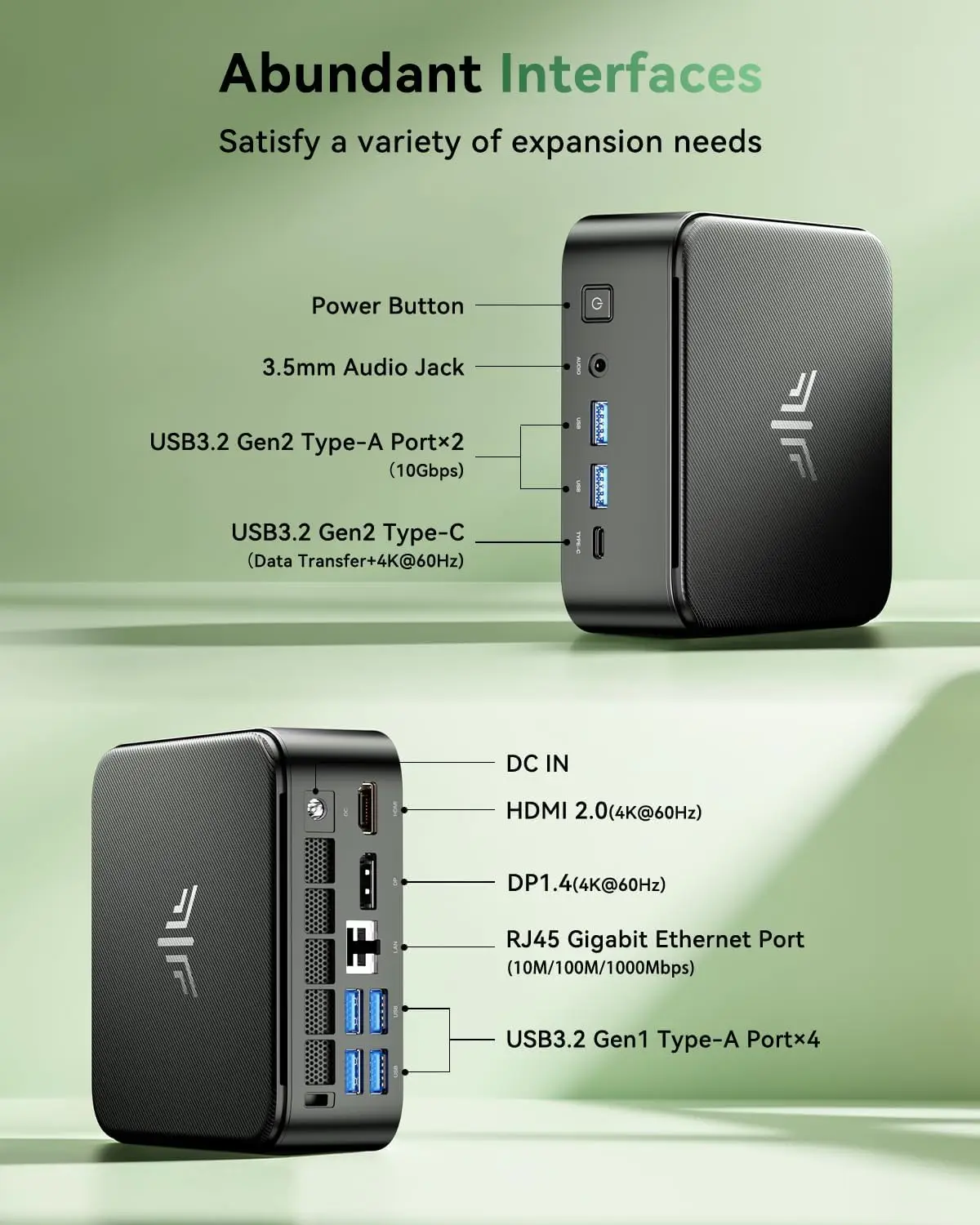 KAMRUI Kron Mini K1 Gaming PC AMD Ryzen 5 7430U 16GB RAM 512GB SSD Small PC WiFi6 BT5.2 Mini Desktop Computer for Office Home