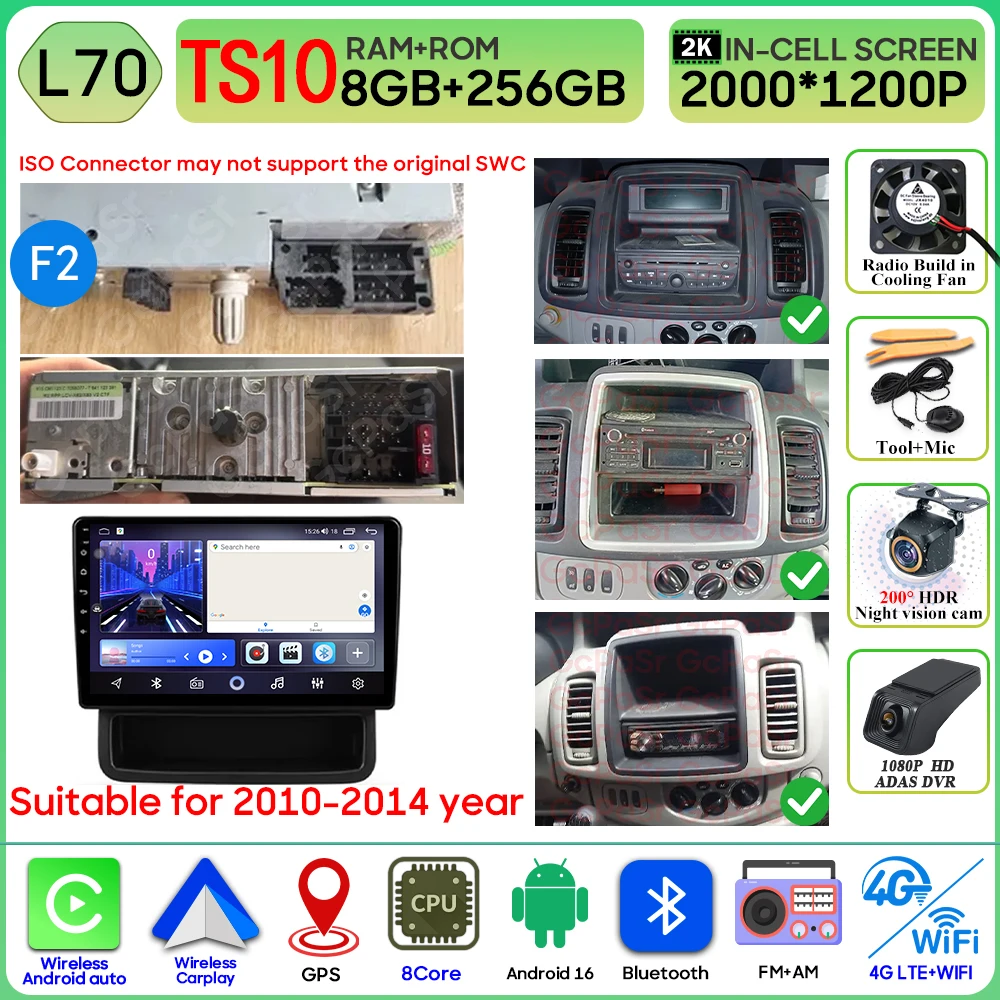 Autoradio Android 16 Voor Renault Trafic 2 Voor Opel Vivaro EEN Voor Nissan primastar 2001-2014 GPS Navigatie Carplay Android Auto
