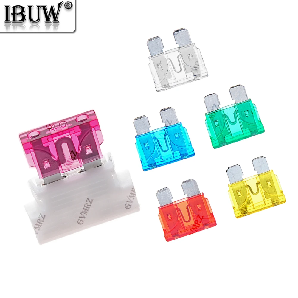 5PCS/lot 10A 15A 20A 25A 30A 35A  Auto Standard Middle Fuse Holder + Car Boat Truck ATC ATO Blade Fuse  40A 1A 2A 3A 4A 5A 7.5A
