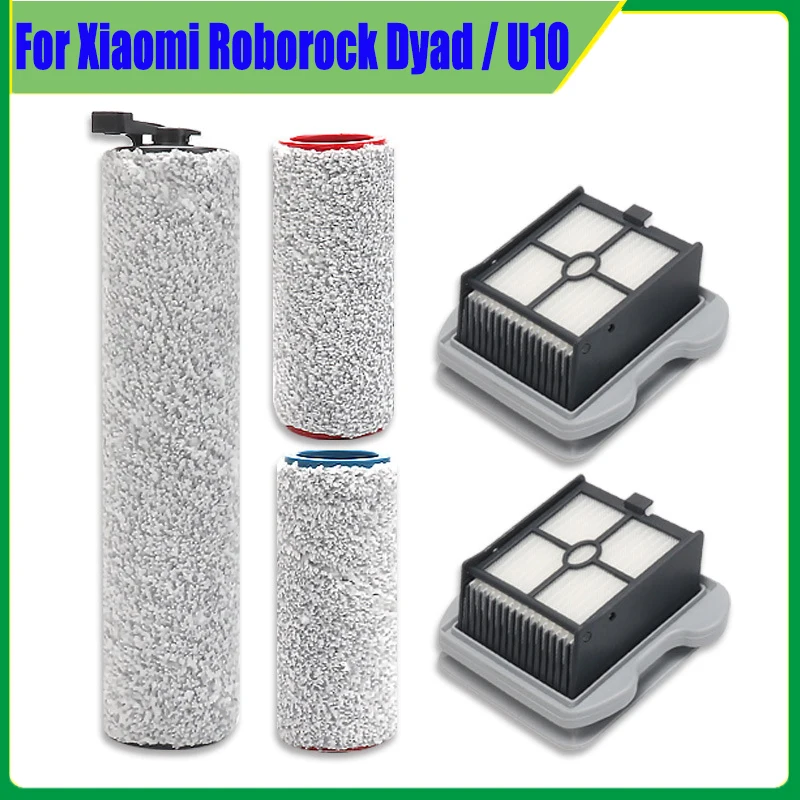 For Xiaomi Roborock Dyad / U10 Wireless Floor Scrubber Vacuum Cleaner Accessories Detachable Roller Brush Washable Filter Parts