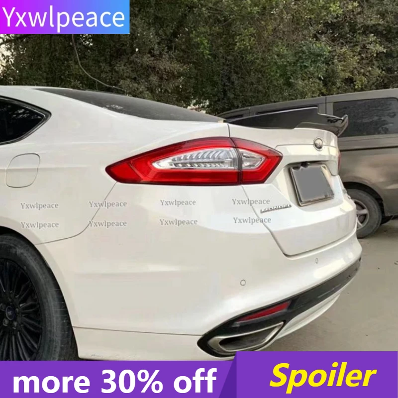 PSM Style High Quality Carbon Fiber  Rear Trunk Lip Spoiler Wing Car Styling for Ford Mondeo/Fusion 2013 2014 2015-2021