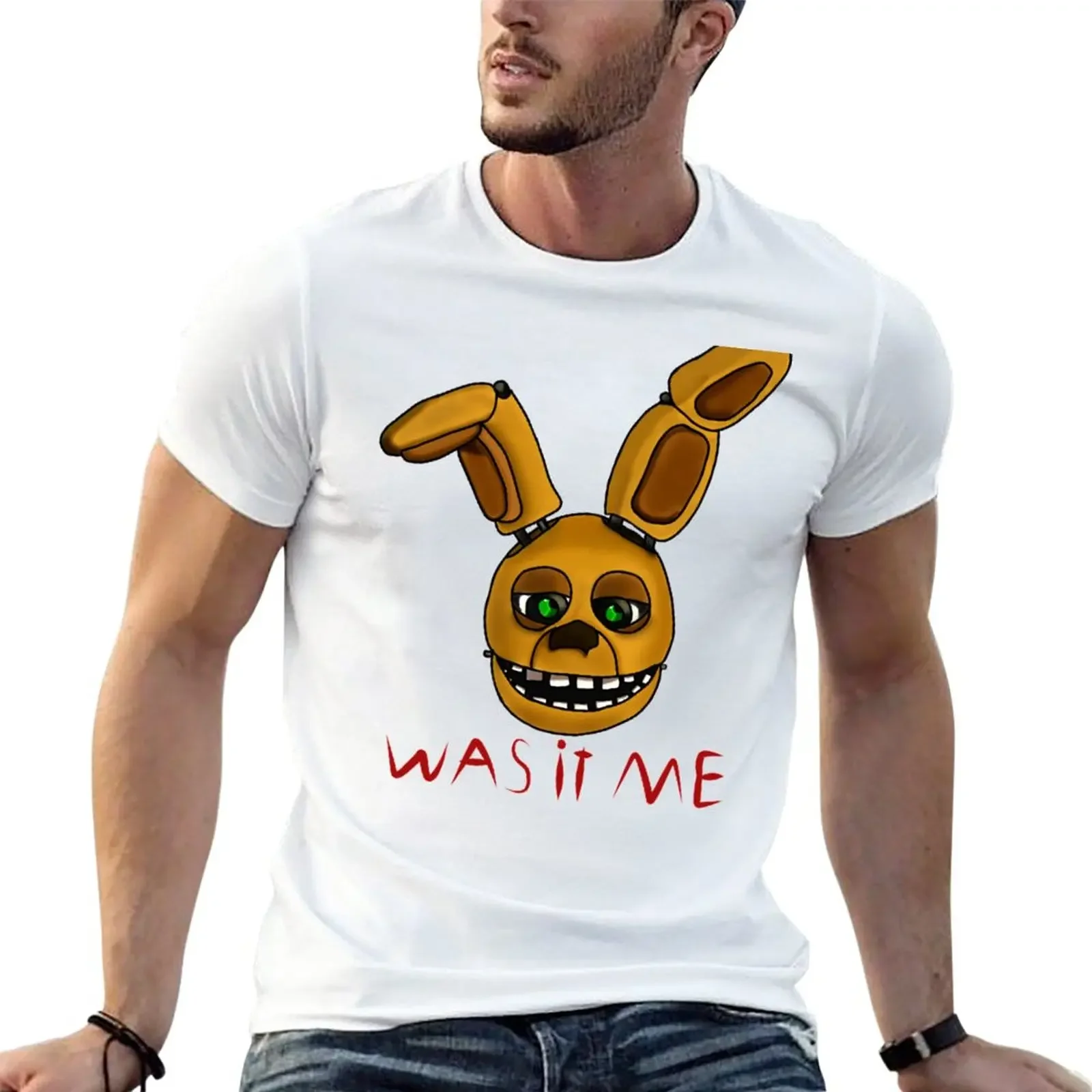 spring bonnie was it me T-Shirt heavyweights summer tops slim fit t shirts for men