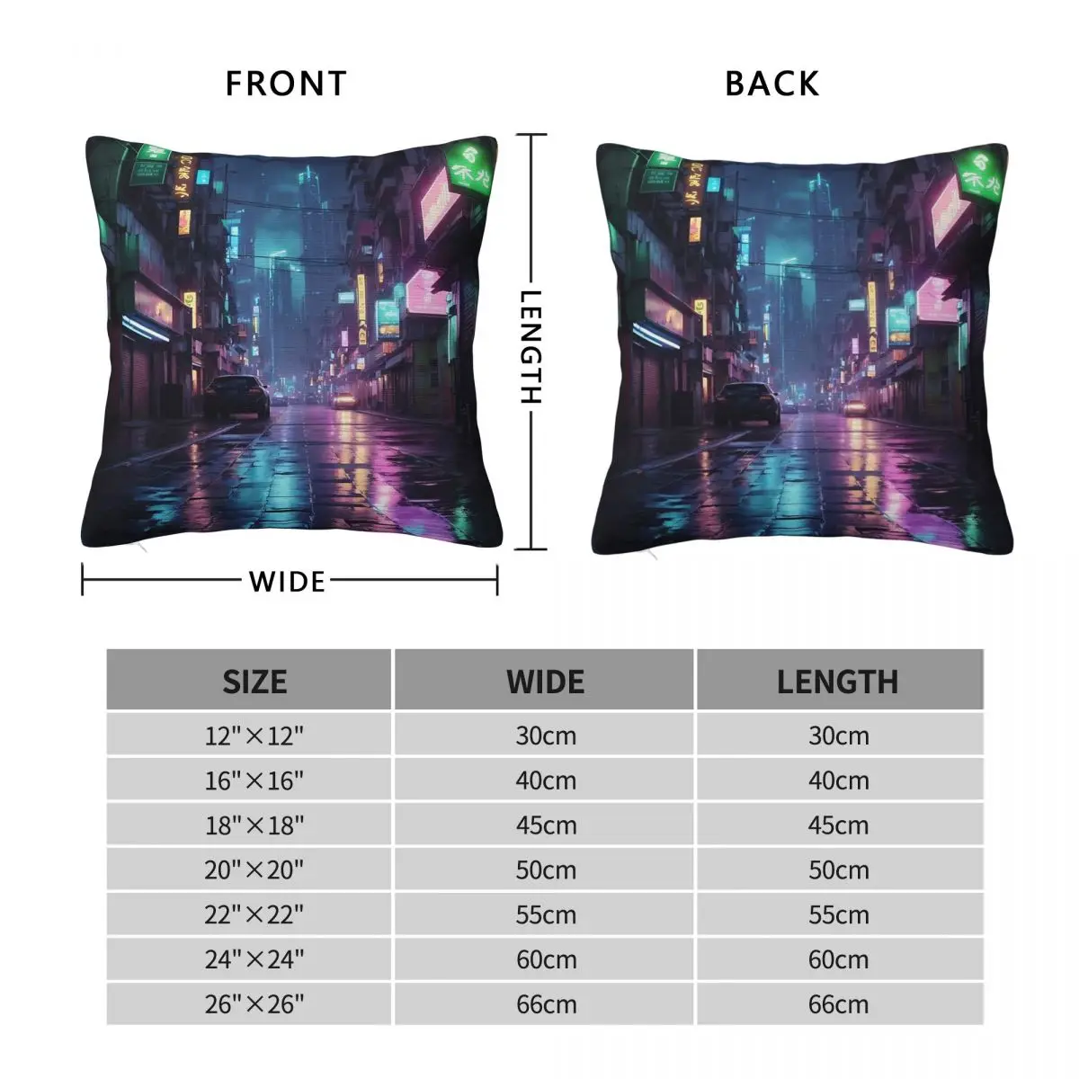 Citylights Futurismo Dreams Square Pillowcase Polyester Linen Velvet Pattern Zip Decorative Pillow Sofa Seater Cushion Cover 18