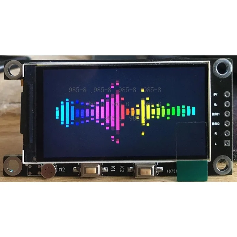 Tube Amplifier Audio Level Meter Module, Voice Controlled Color LCD Music Spectrum Analog VU Display Circuit Board Accessory