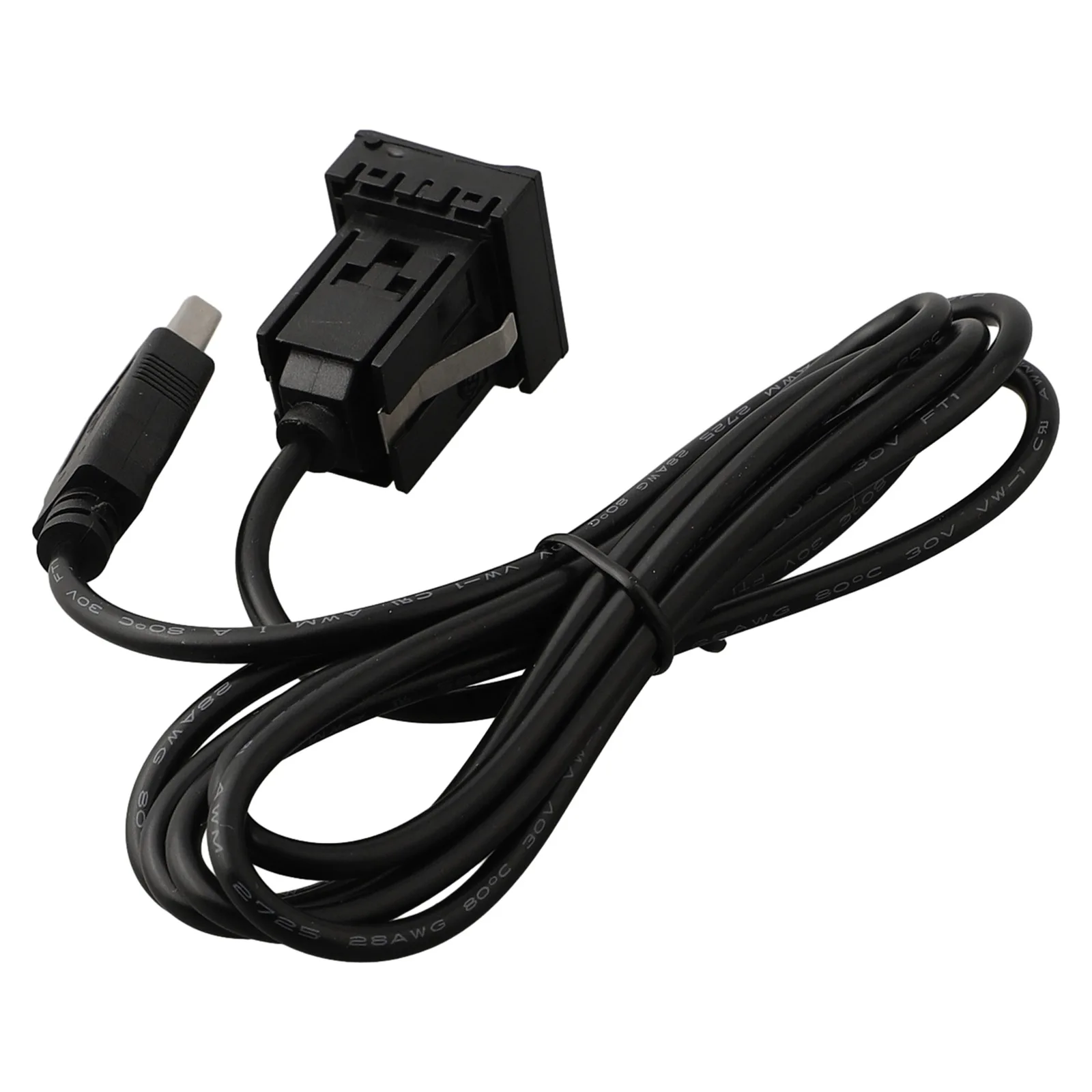 1pcs 1× USB With Dust Cover Wire Harness Dual USB Extension High Quality Panel USB Port Adapter Cable Brand New