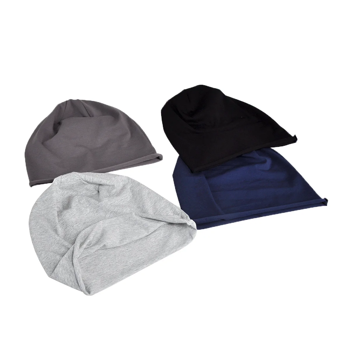 Beanies For Men Women Unisex Autumn Spring Thin Beanie Solid Color Cotton Single layer Baggy Cap Female Male Outdoor Windproof