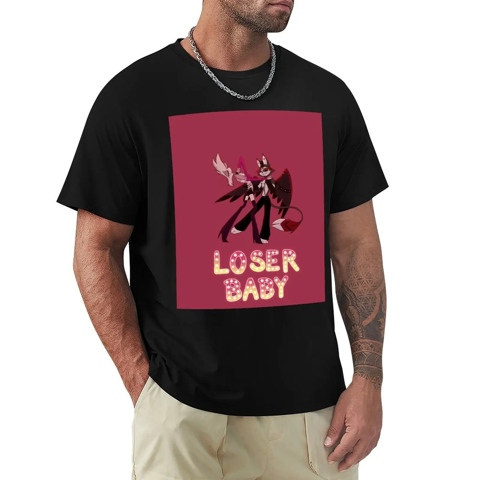 HuskerDust Loser Baby T-Shirt Casual Street Style Short Sleeve Tee