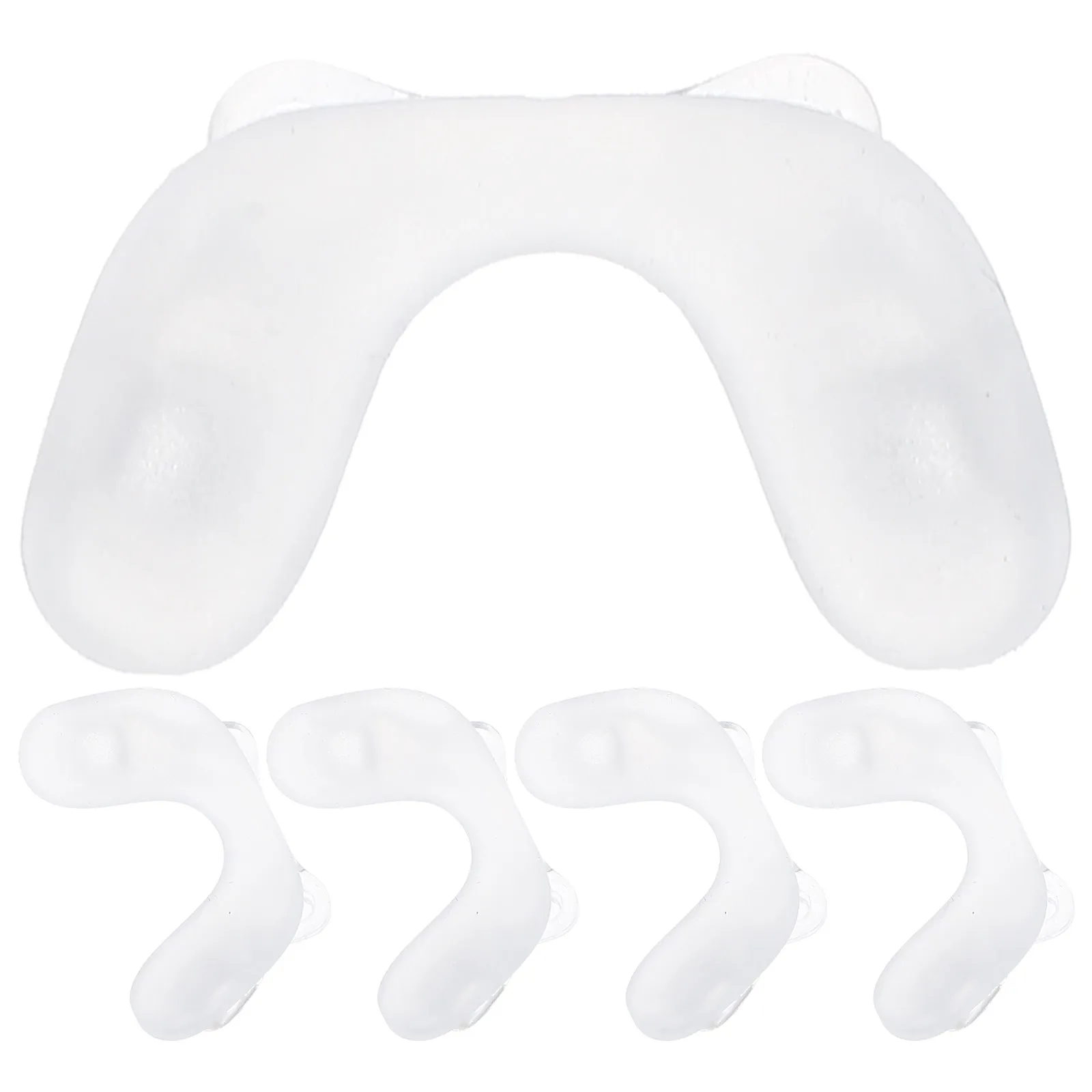 5Pcs Eyeglass Nose Pads Silicone Soft U Shaped Anti Slip Nose Cushions Eyewear Replacement Glasses Bridge Pads