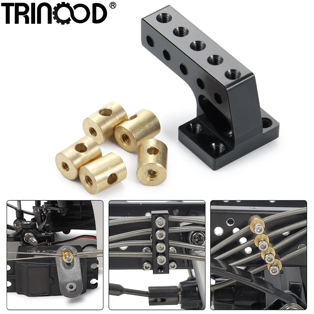 TRINOOD Differential Line Mount Bracket Messing Blei Spalte für 1/14 Tamiya Traktor LKW Anhänger Fracht RC Auto Upgrade Teile