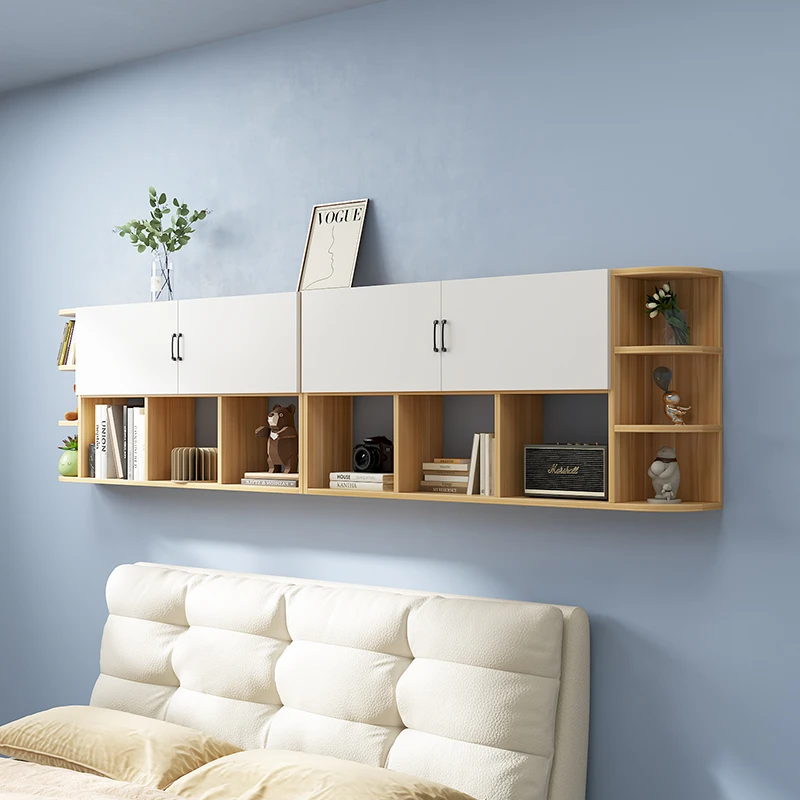 

solid wood wall bookcase bookshelf locker living room wall cabinet wall cabinet storage cabinet bedroom bedside