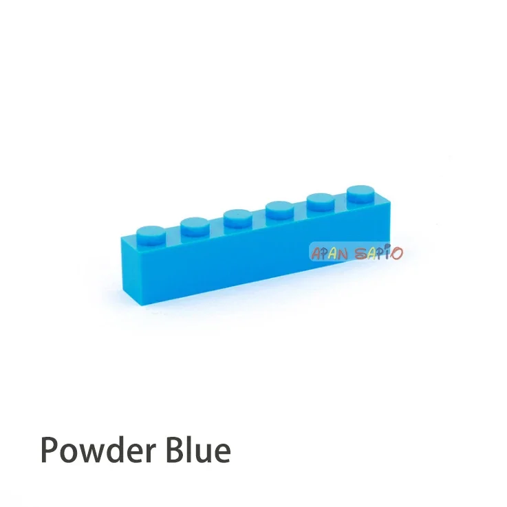 40 stücke Bausteine DIY dicke 1x6 Punkte 16 Farbe Ziegel Größe Kompatibel Mit 3009 ziegel kinder spielzeug pädagogisches für kinder