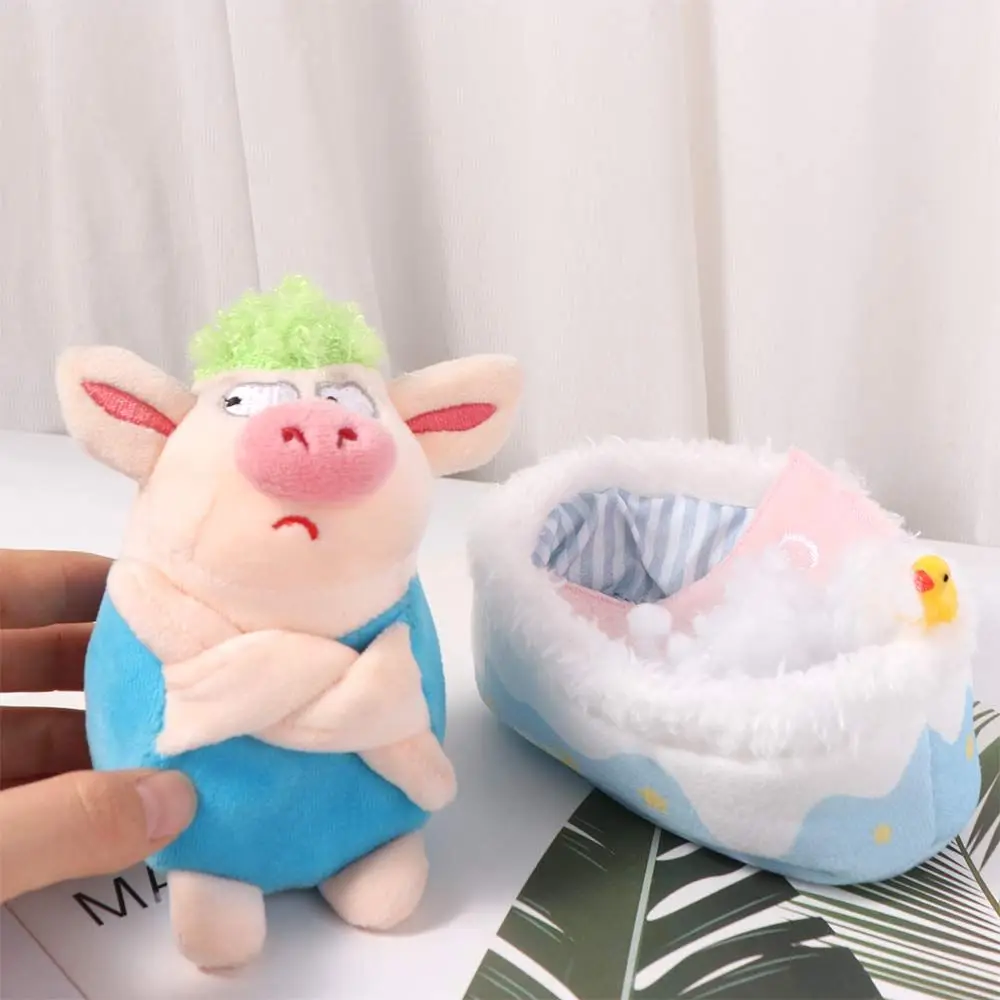 패션 미니 가구 면 욕조 장면 장식 데스크탑 장식품 침낭 DIY 장식품 10cm 욕조 사진 소품