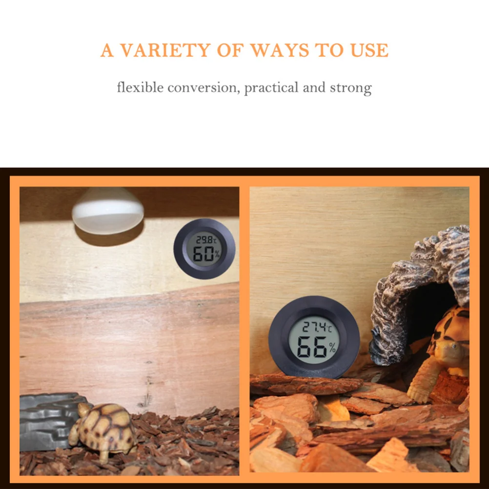 

Temperature and Humidity Gauge Thermometer Animal Container Hydrometer Hygrometer