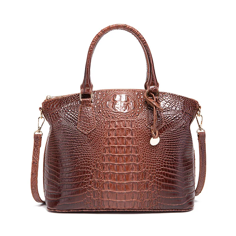 

Сумка с тиснением под крокодила, кожаная портативная сумка на плечо, женская сумка в классическом стиле