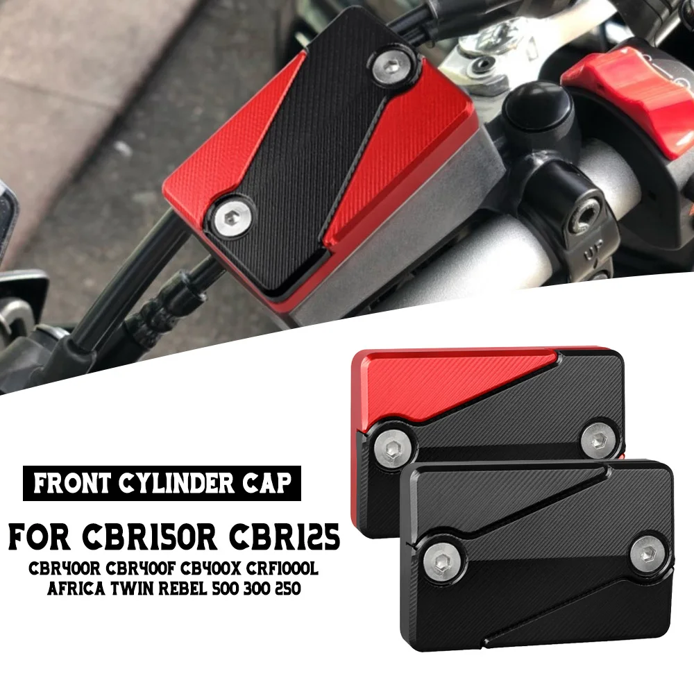 

For HONDA CBR150R CBR125 CBR400R CBR400F CB400X CRF1000L Africa Twin Rebel 500 300 250 Motorcycle CNC Front Brake Fluid Covers