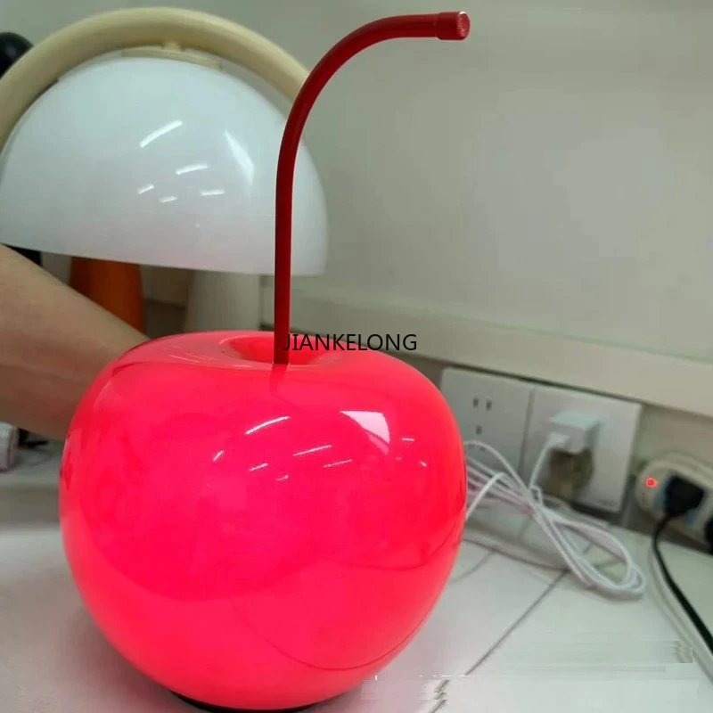 

Настольная лампа из вишневого стекла, USB-ночник, прикроватный светильник для спальни, ТВ-шкаф, винный шкаф, декоративный светильник для детской комнаты