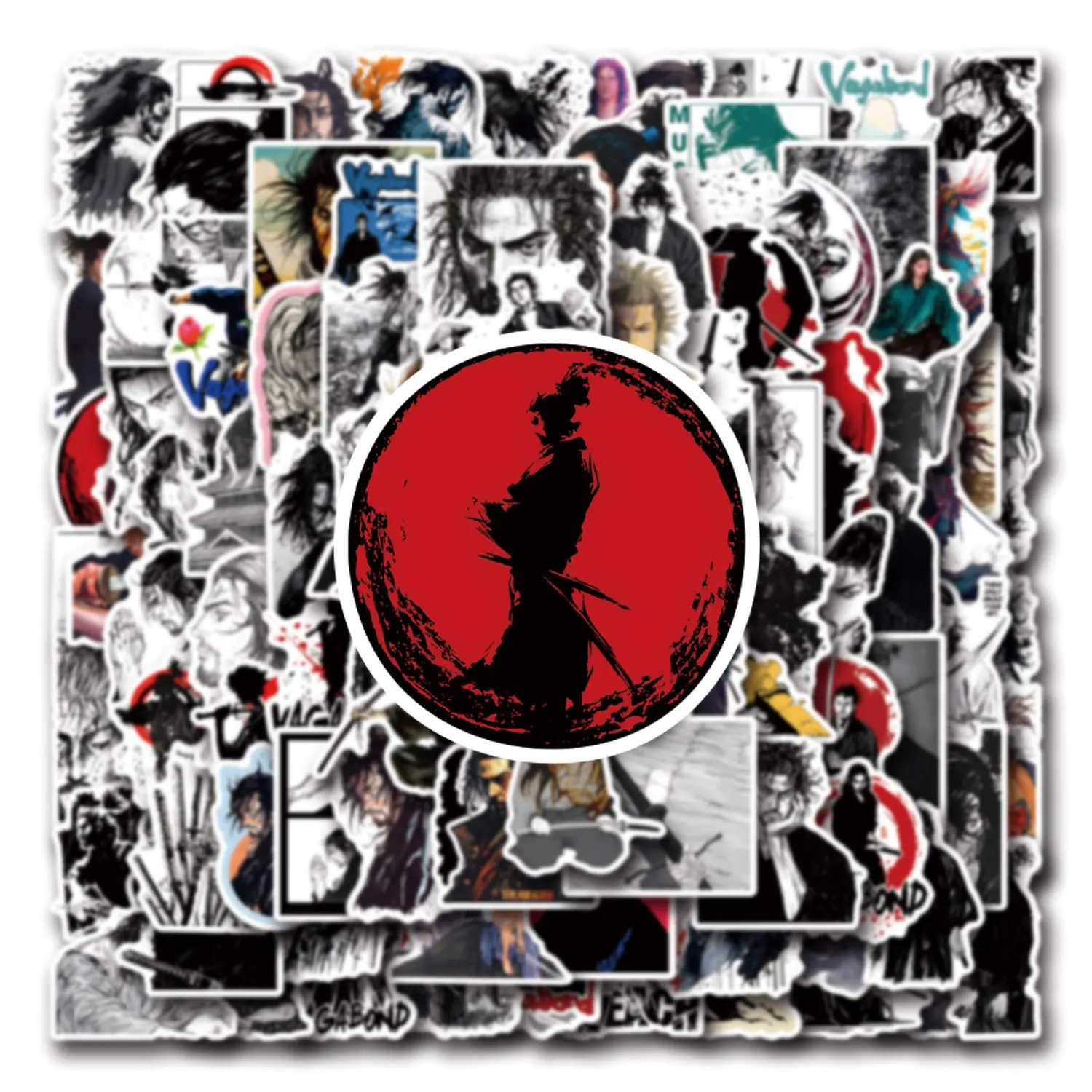 

10/55/110PCS Cool Vagabond Graffiti Sticker Funny Decal Personalized Cool Decorative Water Cup Stationery Box Scrapbook Laptop