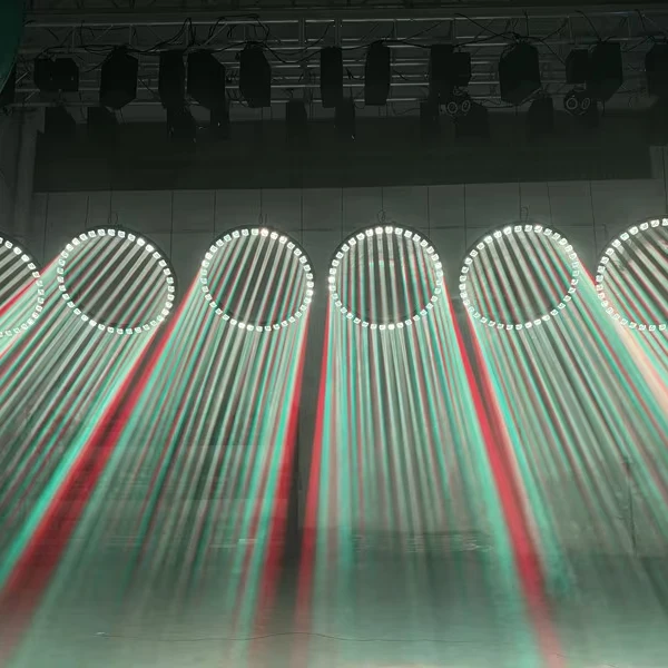 

Диаметр 1 метр 36x15 Вт светодиодный полноцветный подъемный светильник RGBW 1,5 м круглый кольцевой светильник с Dmx подъемной машиной расстояние 5 м