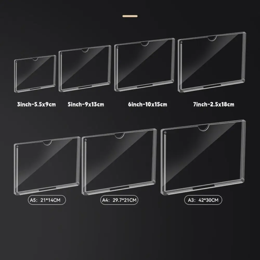 Acrylic Label Holder Clear Self-Adhesive Card Holder Double Layer Multifunctional Price Tag Display Holder Card Display