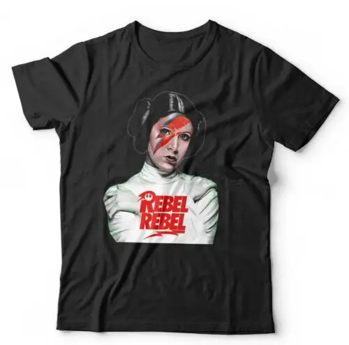 Leia Rebel Rebel Tshirt Unisex & Kids - Bowie, Parody, Funny