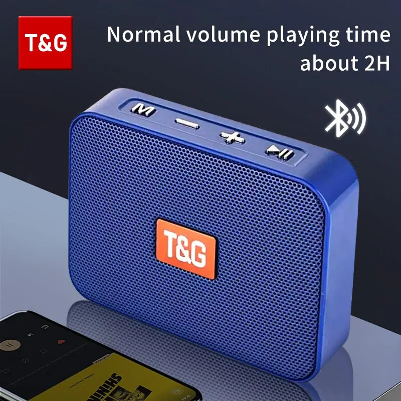 Speaker TG166 Portable Mini Wireless Bluetooth Soundbar Subwoofer Outdoor Indoor Loudspeaker Support TF Card FM Radio Waterproof