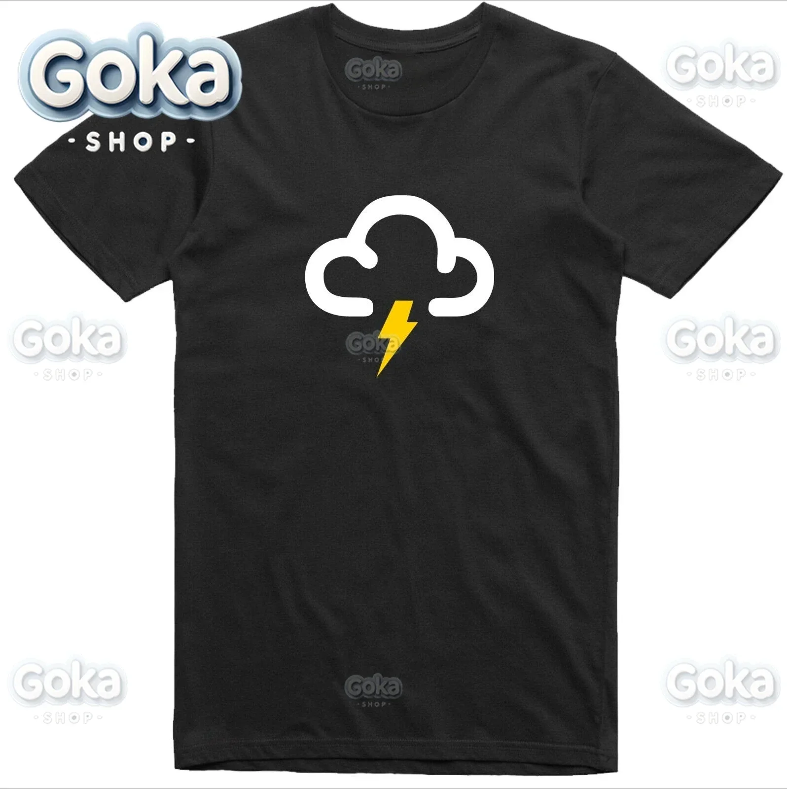 Weather Symbol Mens T Shirt Lightning Sunny Snow Rain Sun Print Multi Choice Mens Clothing Cotton Printed T-shirt Funny Tshirt