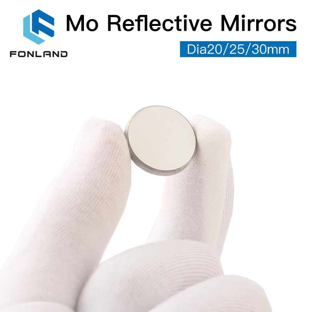 3Pcs Mo Mirror Diameter 15 19.05 20 25 30 38.1mm Thickness 3mm for CO2 Laser Cutting Engraving Machine