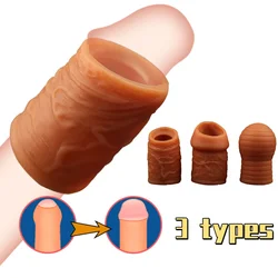 Liquid Silicone Foreskin Correction Cock Ring Penis Bondage Cockring Sex Toys for Men Penis Ring Delay Ejaculation Sex Products