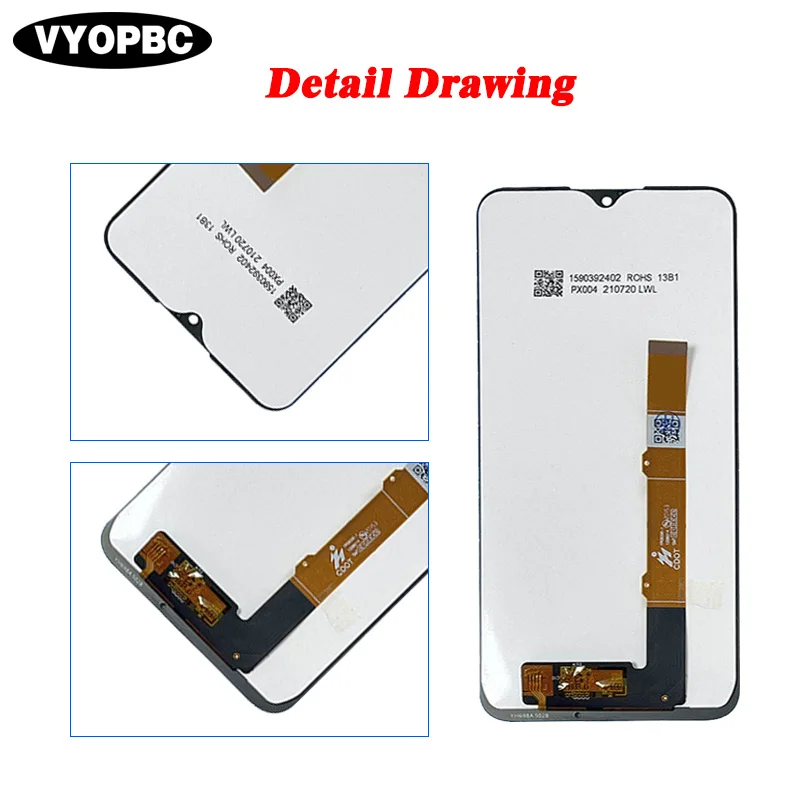 For ALCATEL 3L 2020 Original LCD Display With Frame Panel Digitizer Assembly Repair Replacement Parts 5029Y 5029D 5029 Screen