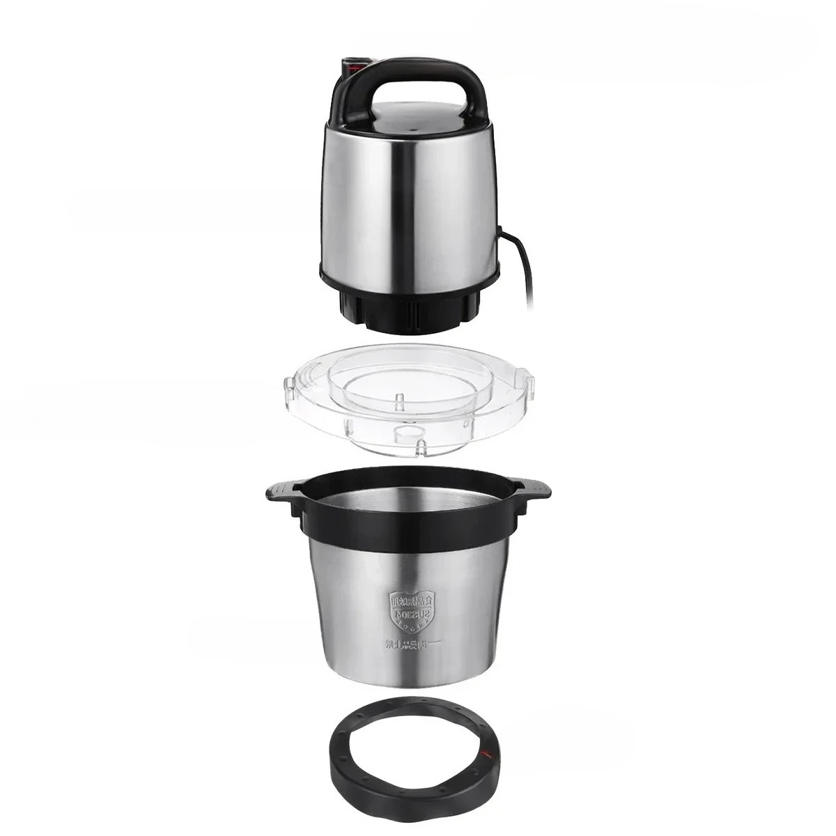 

L # 6L Blenders 1200W Meat Grinders Stainless Steel Electric Mincer Chopper 2Speed 4Blades Auto Food Mixers Kitchen Cooking Mach