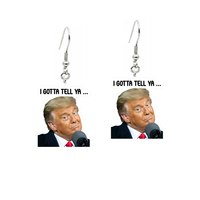 2023 Funny Women's Earrings Acrylic Trump Biden Did That Charm Earring Party Gift Jewelry Wholesale серьги женские