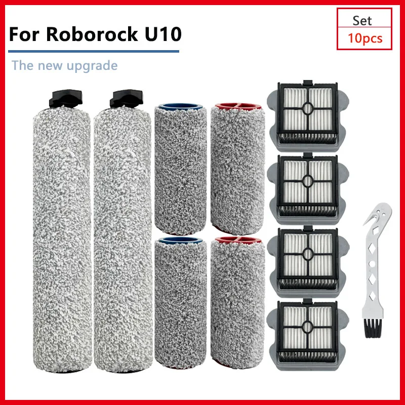 New Rolling Brush Hepa Filters Kit Replacement Home Accessories For Xiaomi Roborock Dyad U10 Vacuum Cleaner Sweeper Spare Parts