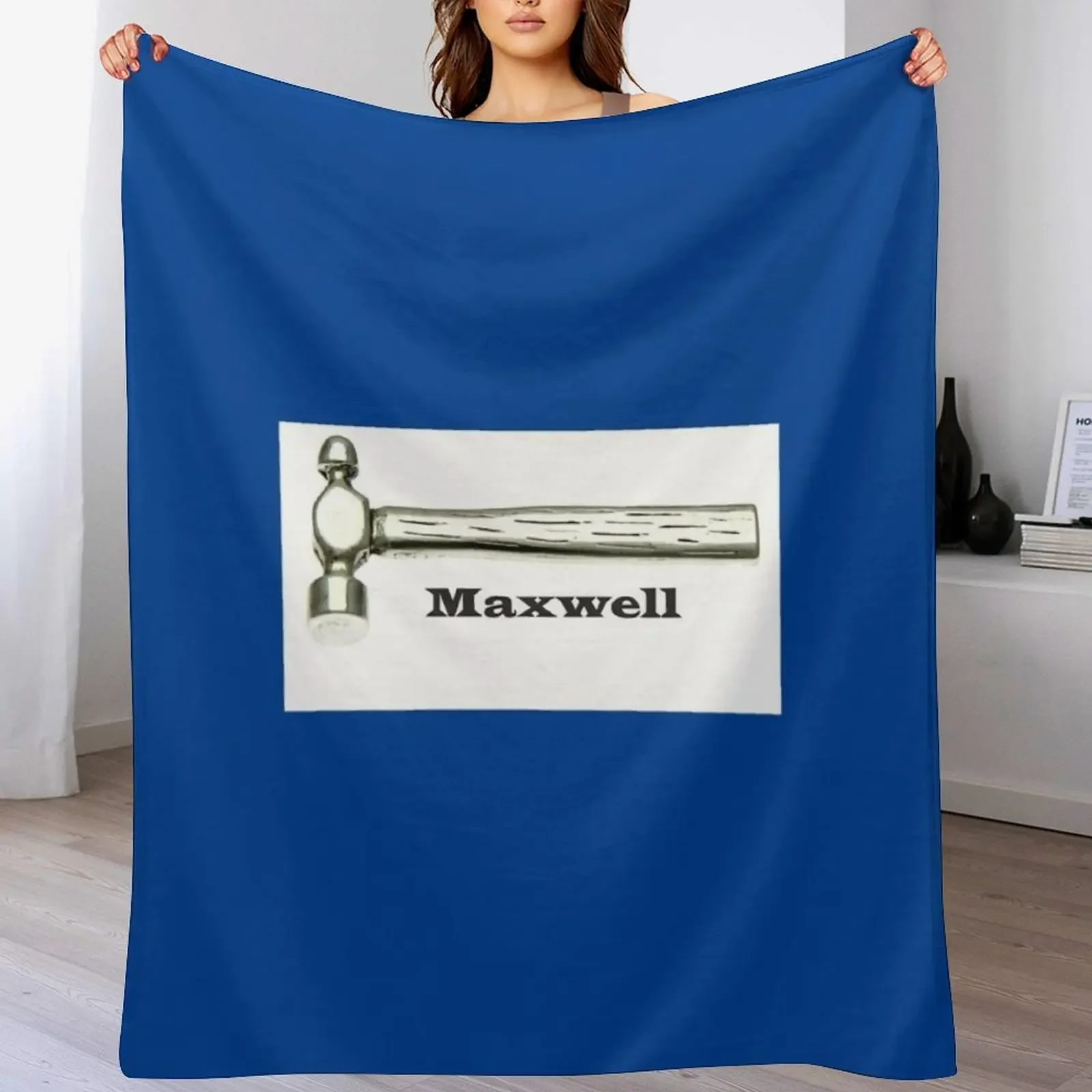 

Maxwell Silver Hammer Throw Blanket bed plaid Loose Hairy for sofa Blankets