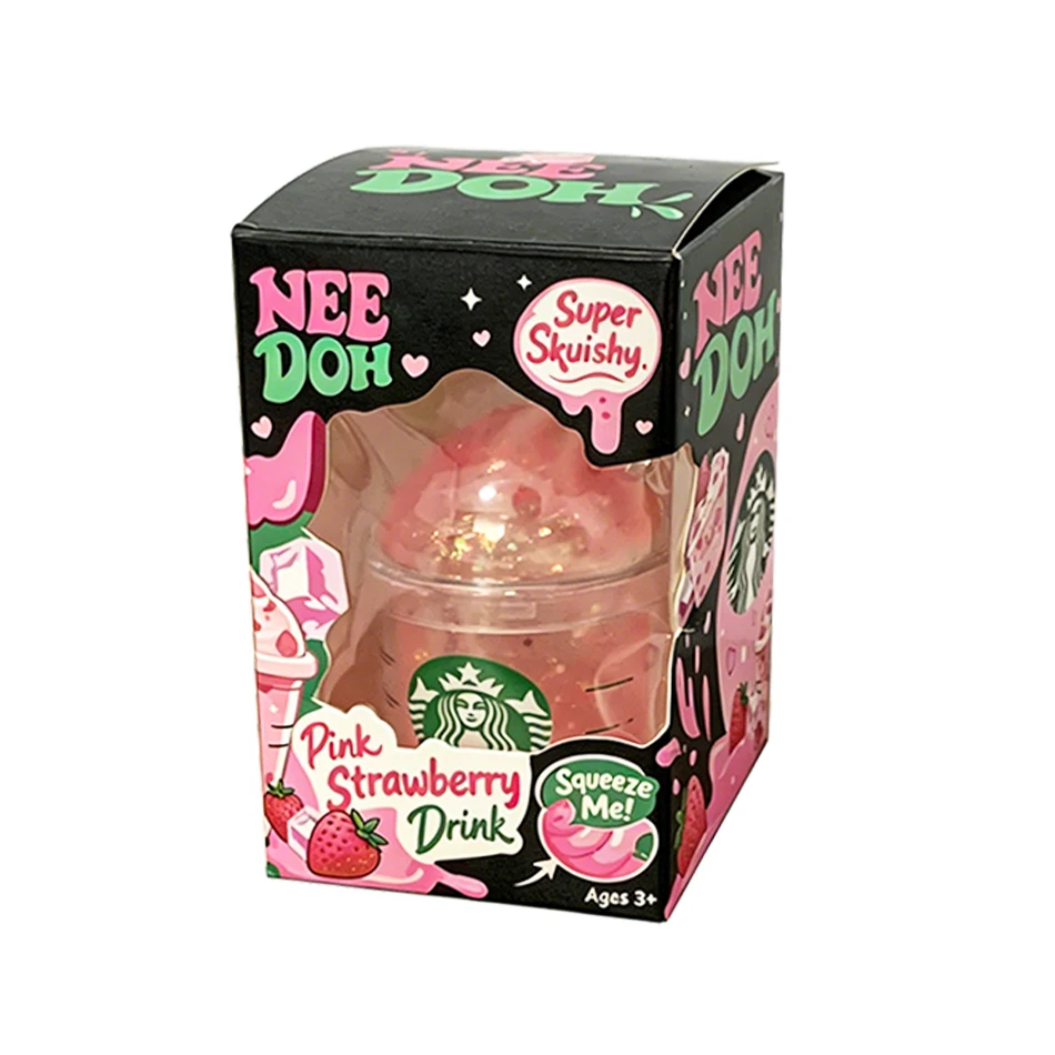 Squishy Bestseller Niedlicher Eiskaffeebecher Squishy Fidget Toy Tragbares Mini Buntes Quetsch-Stressabbau-Dekompressionsspielzeug