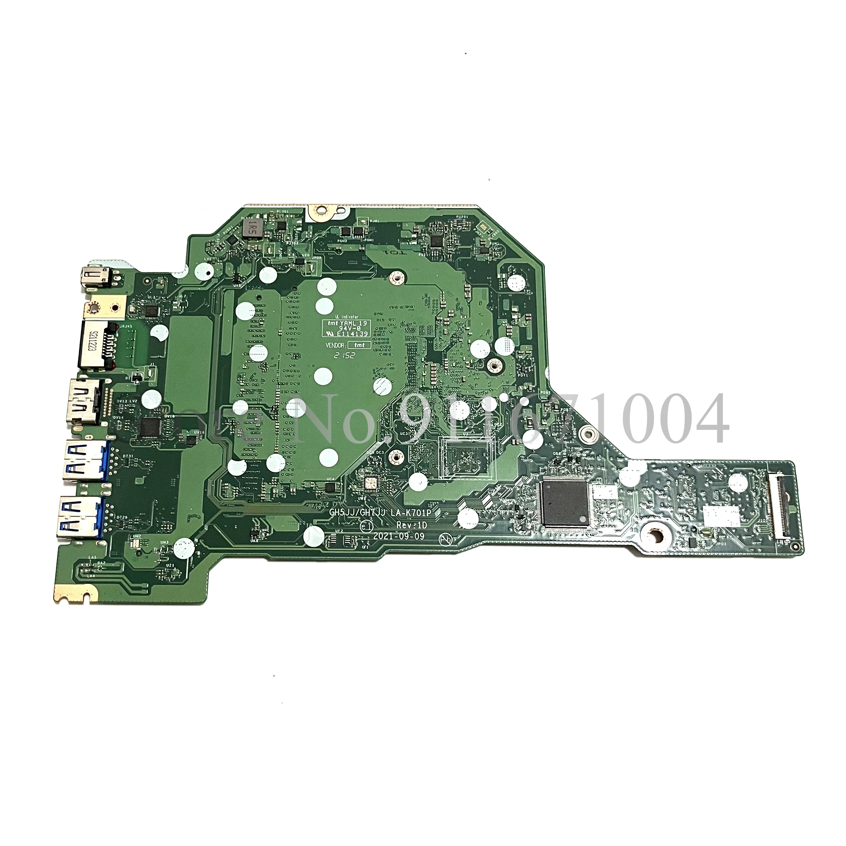 Imagem -02 - Placa-mãe do Portátil para Acer Aspire Nba6l11002 Gh5jj Gh7jj La-k701p A11532 A315-35 N20c5 Cpu Ddr4 100 Testado