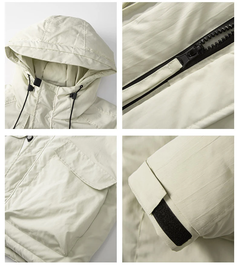 Parka cortavientos a la moda para Hombre, abrigo informal a prueba de viento para otoño e invierno, chaqueta cálida para Hombre, ropa de calle para exteriores