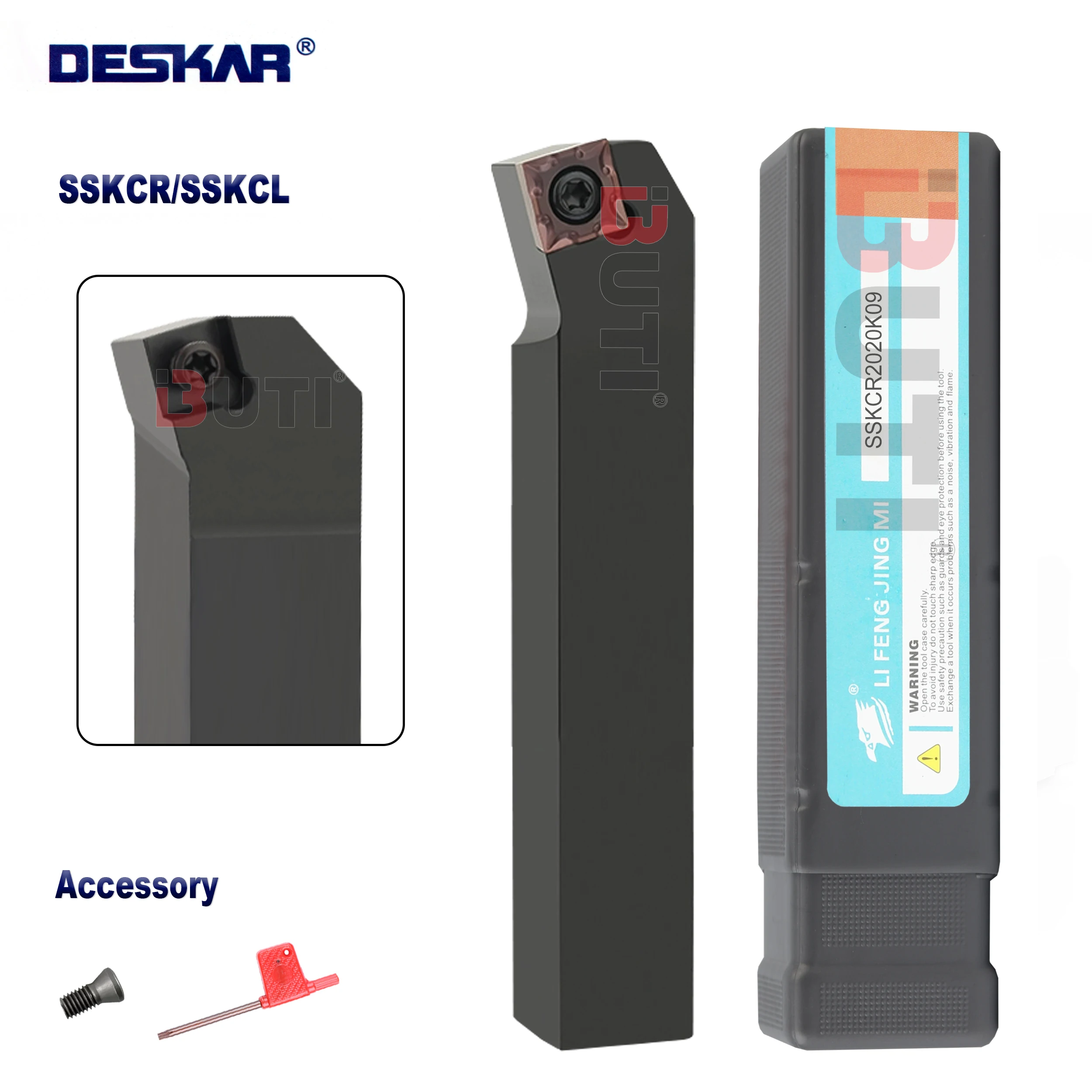 

DESKAR 100% оригинальный держатель инструментов SSKCR/L1212H09/1616H09/2020K09/2525M09 Внешняя токарная обработка с ЧПУ Инструменты SSKCR SSKCL Tool Arbor