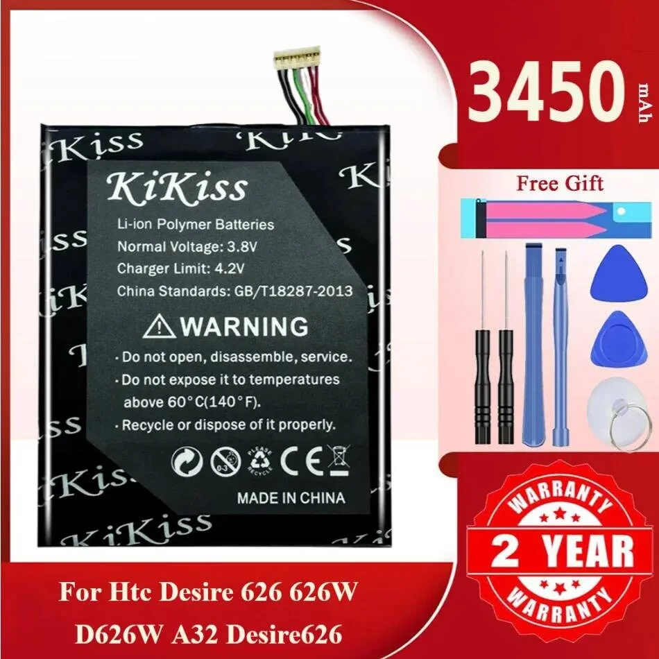 

Replacement High-Capacity BOPKX100 3450Mah Mobile Phone Battery For Htc Desire 626 626W D626W A32 Desire626