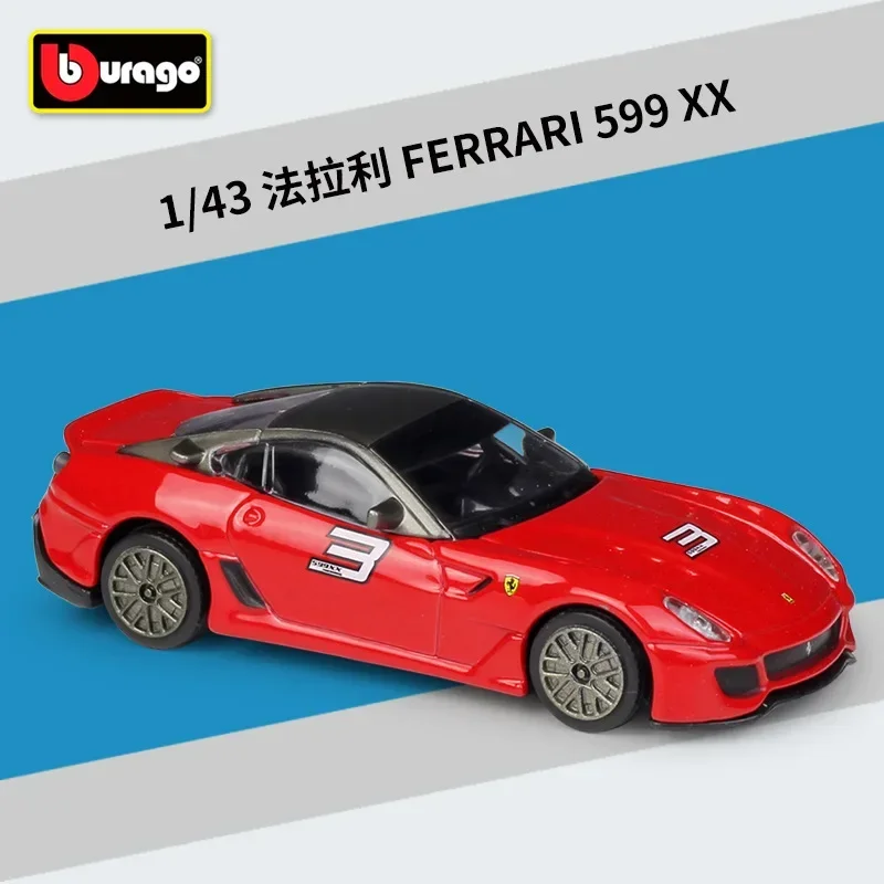 

Модель автомобиля Bburago Ferrari 599 Xx из сплава 1:43, коллекционная Подарочная декоративная игрушка D13