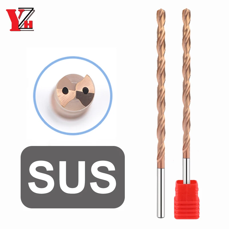 Customized Carbide Twist Drill Internal Cooling Total Precision H7 Solid Tungsten Bits CNC Specially Processed Stainless Steel