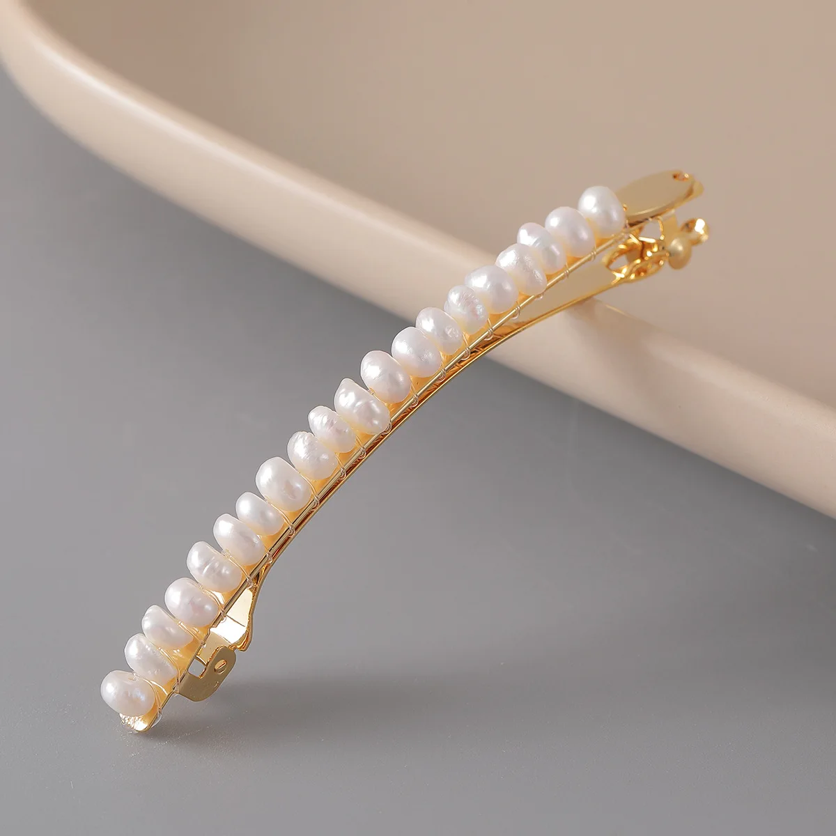 SLBRIDAL Trendige Funkelnde Blumen-Süßwasserperlen Mädchen Haarspangen Barrettes Damen CZ Bobby Pins Haarklammern Haaraccessoires – Detail 12