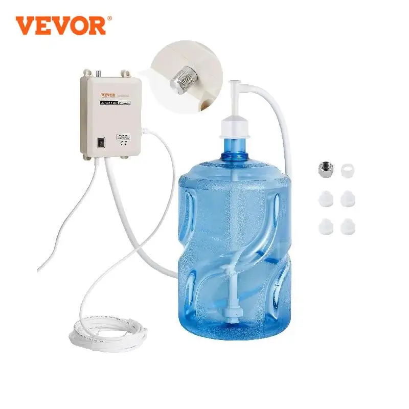 VEVOR Sistema di Pompa per Erogazione Acqua in Bottiglia, Sistema di Erogazione da 5 Galloni, Distributore Automatico di Acqua Elettrico, Pompa per Brocca d'Acqua a Ingresso Singolo, Compatibile con Macchina per caffè/