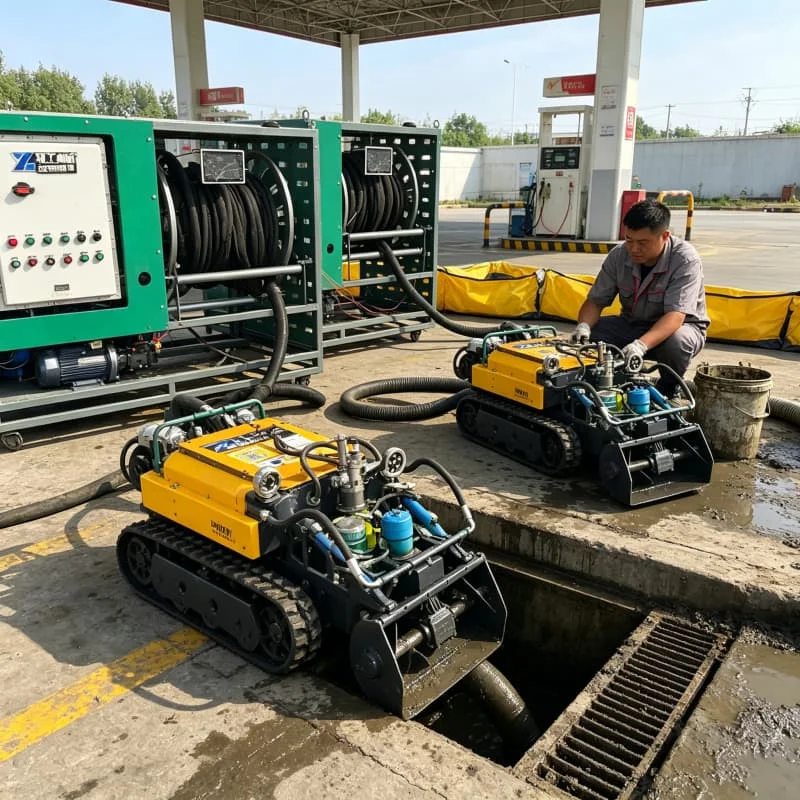 Large Capacity Desilting Robot Underwater Tracked Vehicle For Sludge Sediment Removal In Reservoir Dam Customized