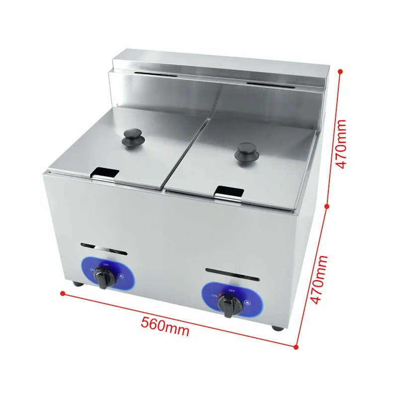 

Hotel Restaurant 12L Gas Electrical Chip Deep Fryer Freidora Friteuse Deep Fryer