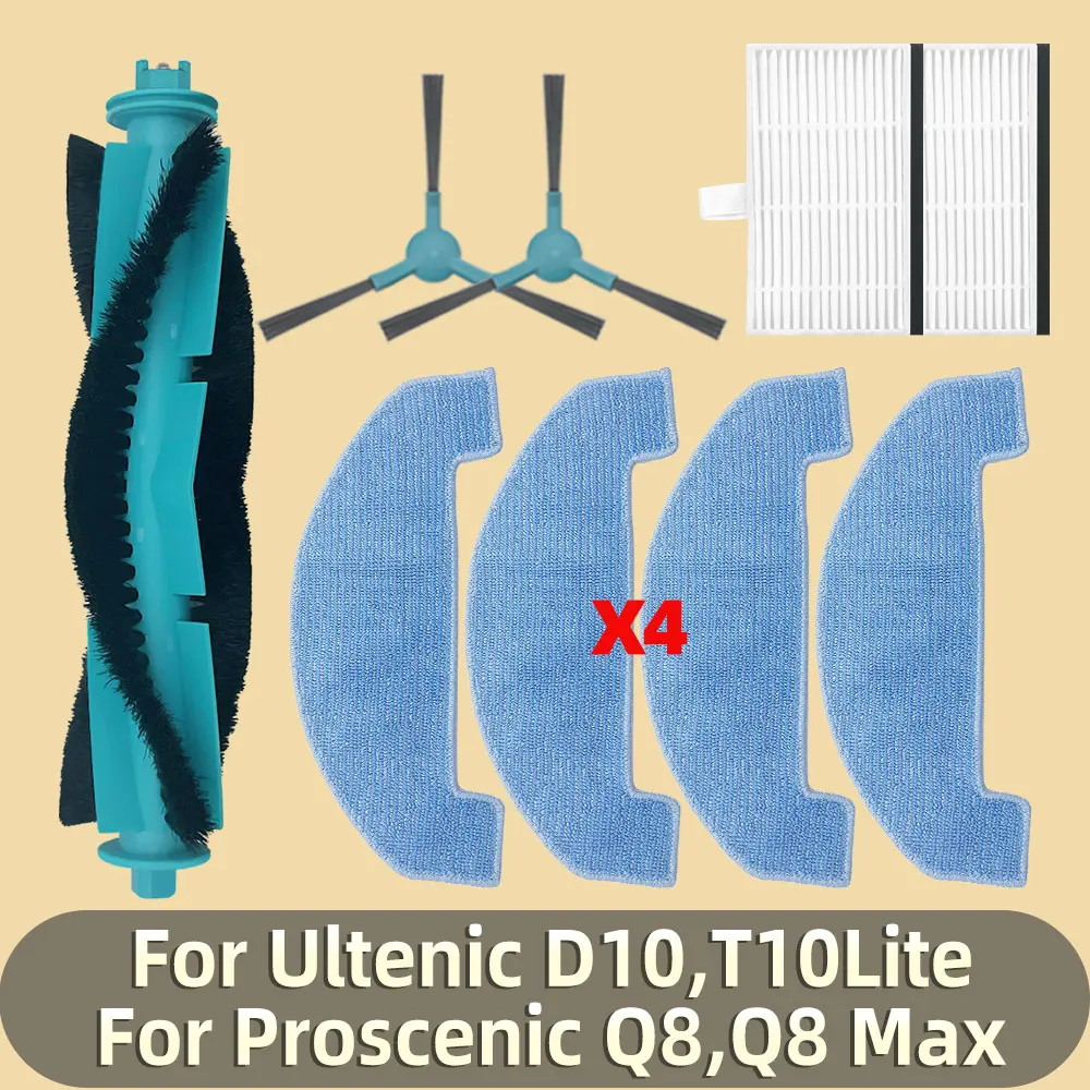 Accessoires voor Proscenic Q8 Max stofzuiger, robot, borstel, filter, zak, wisdoek, reserveonderdelen (20 stuks Accessoires voor Proscenic Q8 Max stofzuiger, robot, borstel, filter, zak, wisdoek, reserveonderdelen (20 stuks