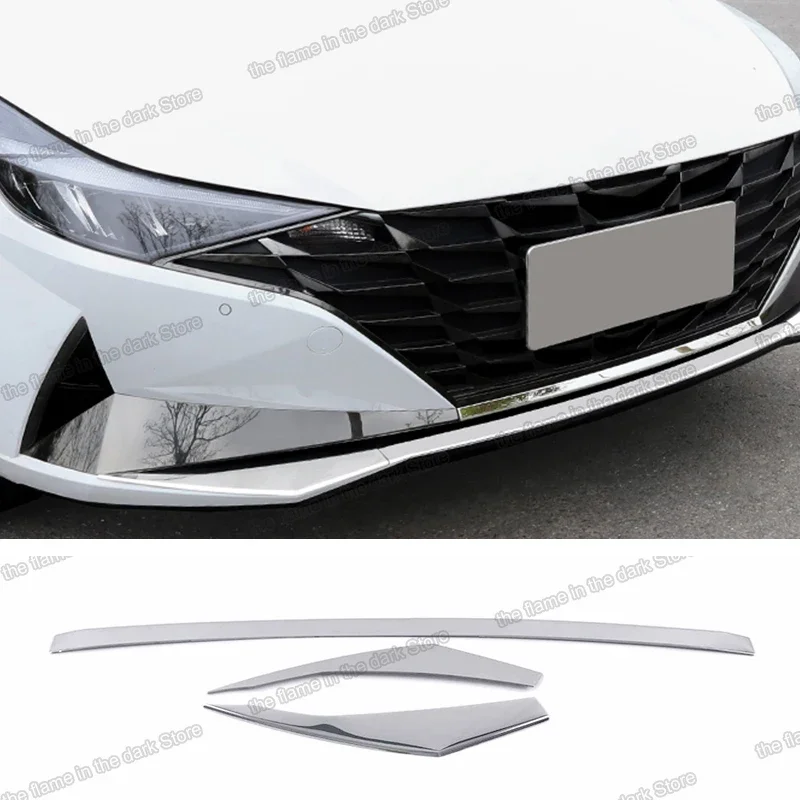 Car Front Grille Bumper Trims Styling Decoration for Hyundai Elantra 2021 2022 2023 2024 CN7 Head Grill Accessories Para Auto