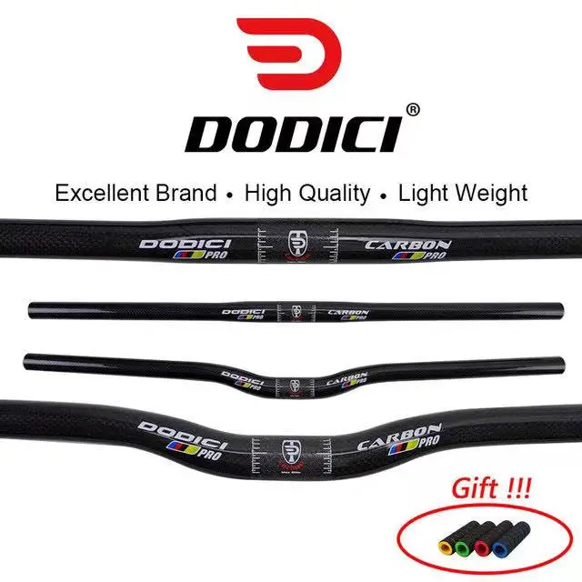 

DODICI Ultra Light Carbon Fiber Handlebar25.4*380-720mmBMX Mountain Bike Straight /Swallow Handlebar Bike Steering Wheel